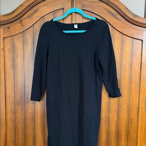 Basic knit Black Women's Dress